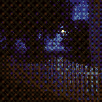 blurred moon