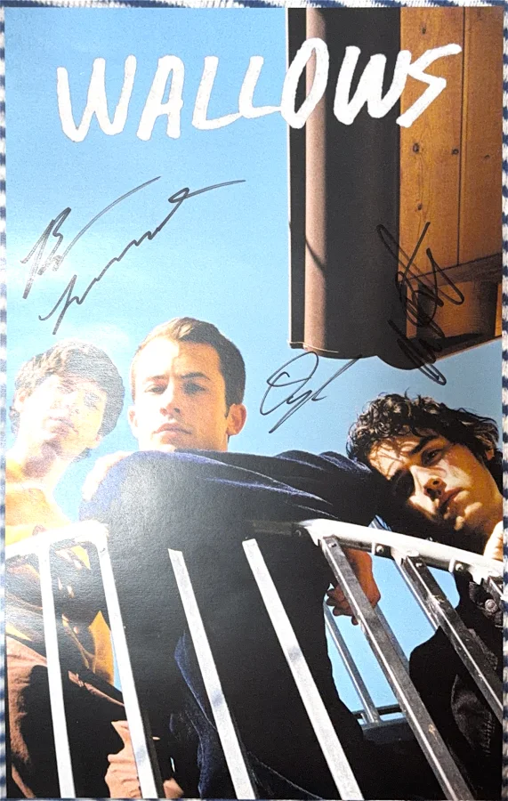 A signed Wallows poster