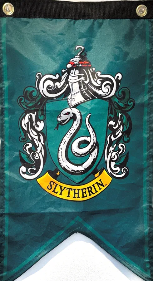 A Slytherin banner